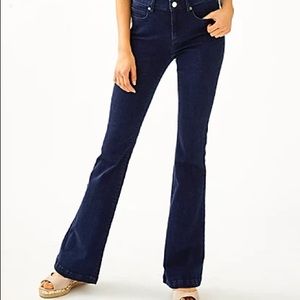 Lilly Pulitzer South Ocean High Rise Flare Jeans